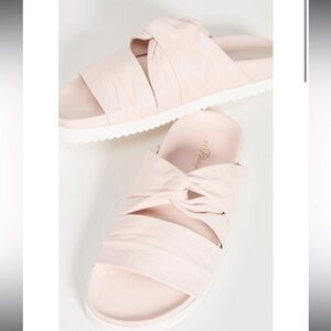▶️ 3.1 Phillip Lim ◀️ Twisted Leather Pool Slide- Blush. EU 35